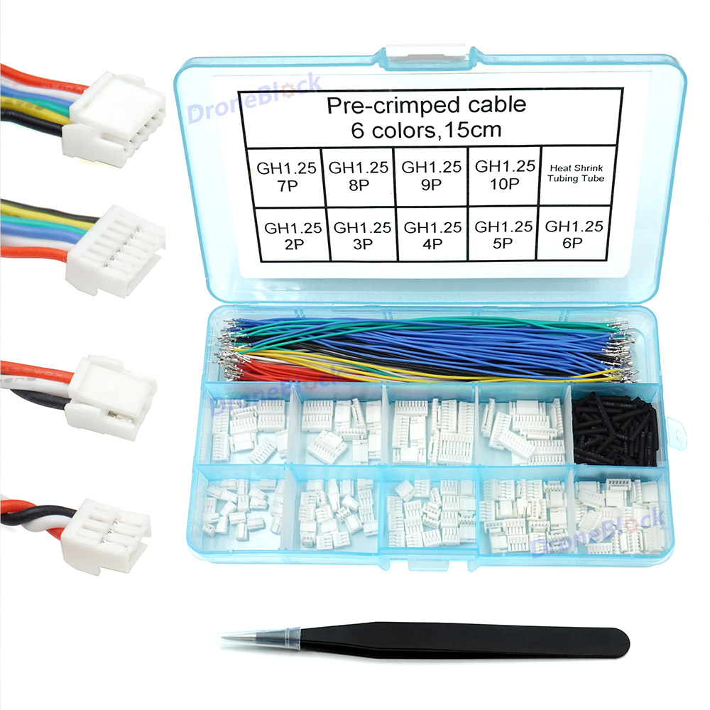 Drone Kit Hexacopter - JST GH Connectors and Pre-Crimped Silicone