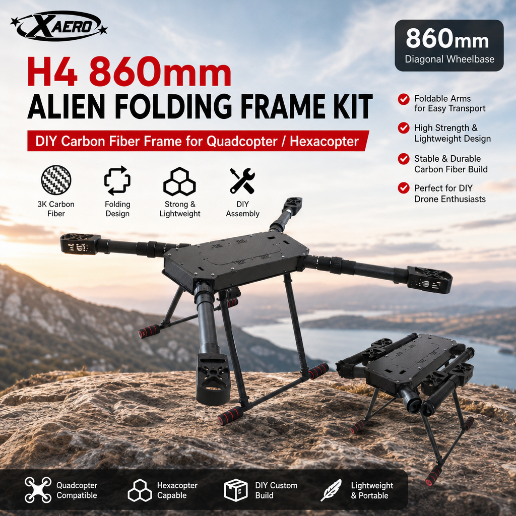 Drone Kit Hexacopter - XAERO DIY H4 860mm Alien Folding