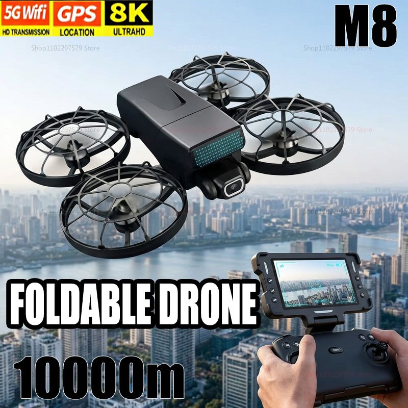 Drone Kit With Camera - New Drones M8 GPS 8K Professional