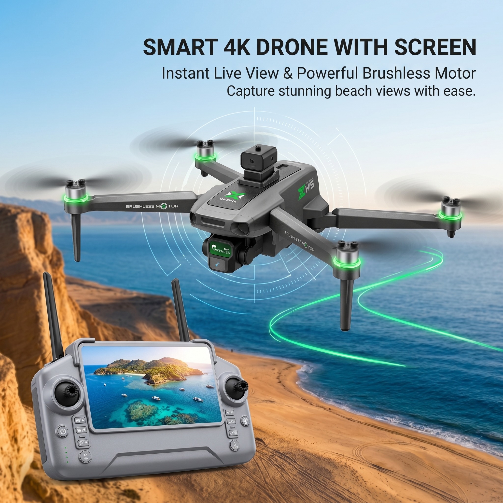 Drone Kit With Camera - 2026 New ZH8 Drone 4K Camera