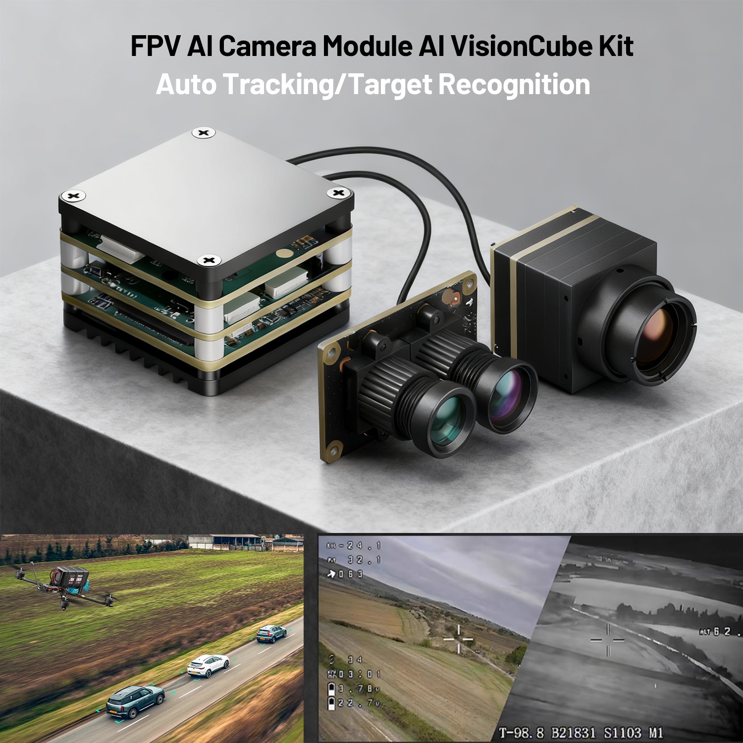 Drone Kit With Camera - FPV AI Camera Module AI VisionCube