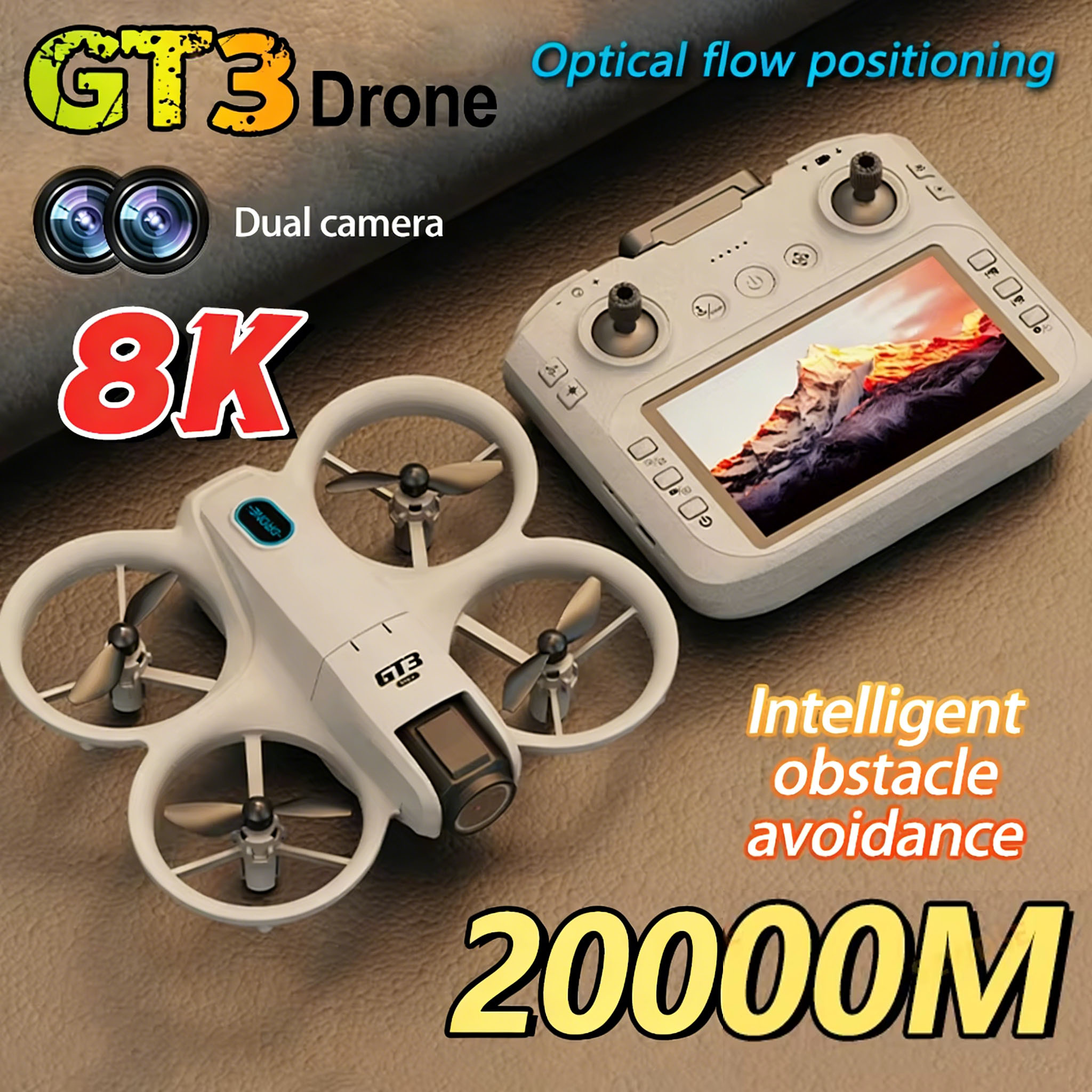 Drone Kit Tricopter - 2026 New GT3 Mini Hot Drone