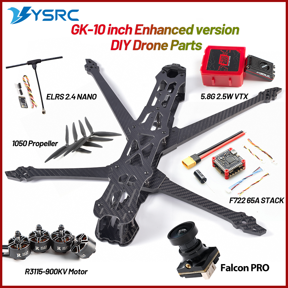 Drone Kit Fpv - GK-V3 10 inch 435mm Wheelbase Carbon