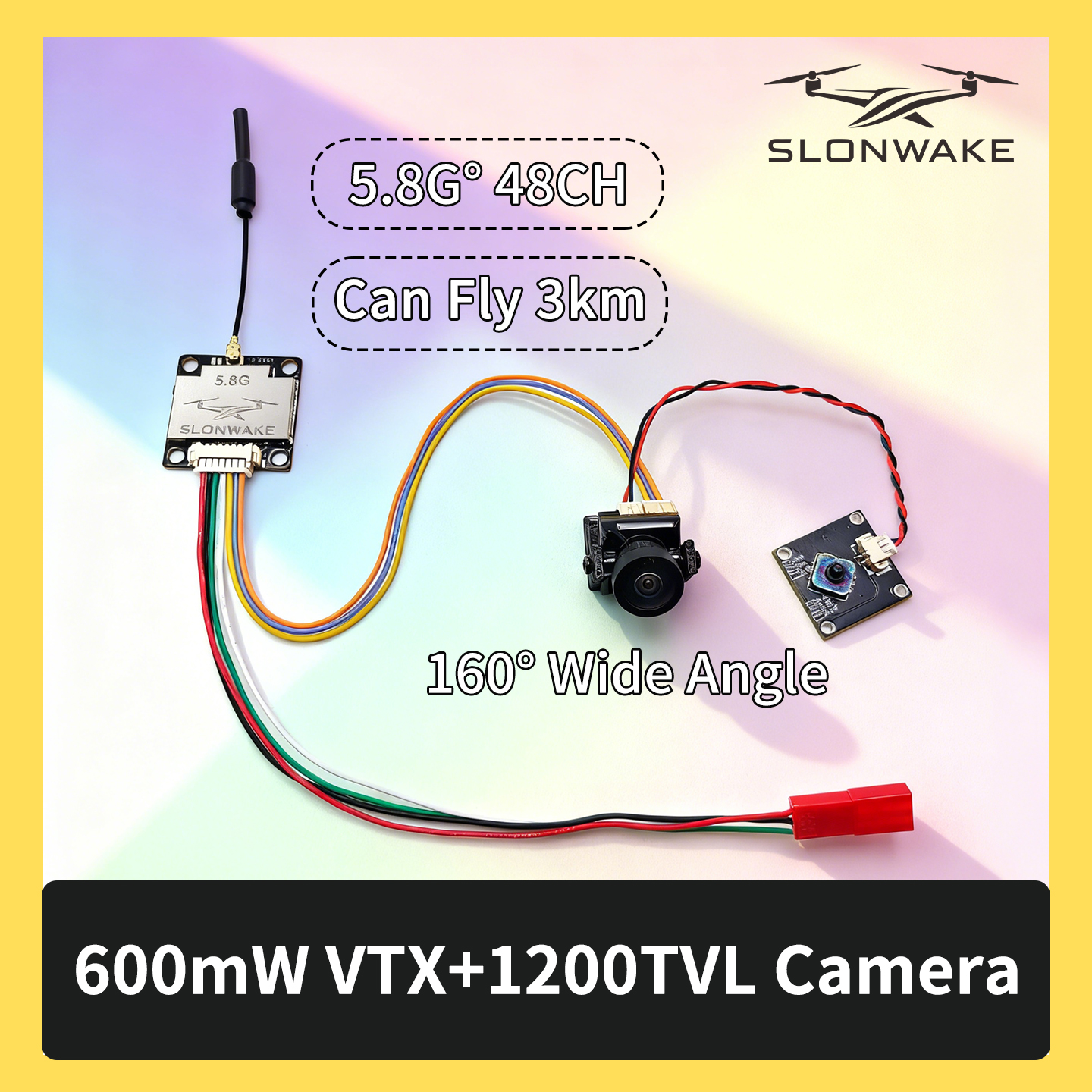 SLONWAKE 5.8G 600mW 7-24V FPV  - đánh giá và giá Drone Kit With Camera