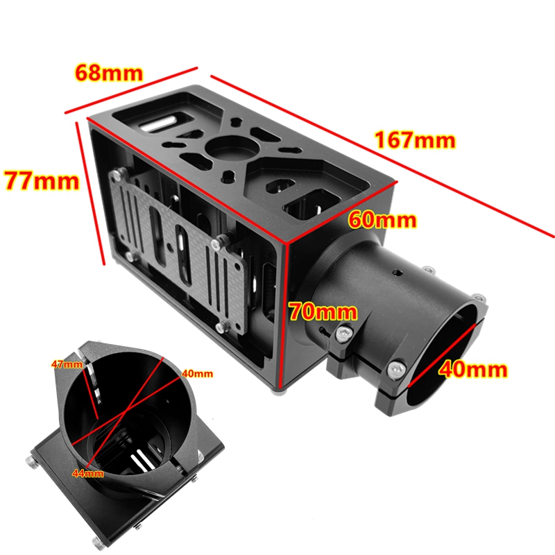 XAERO D40 Carbon Tube Motor Mo - đánh giá và giá Drone Kit Heavy Lift