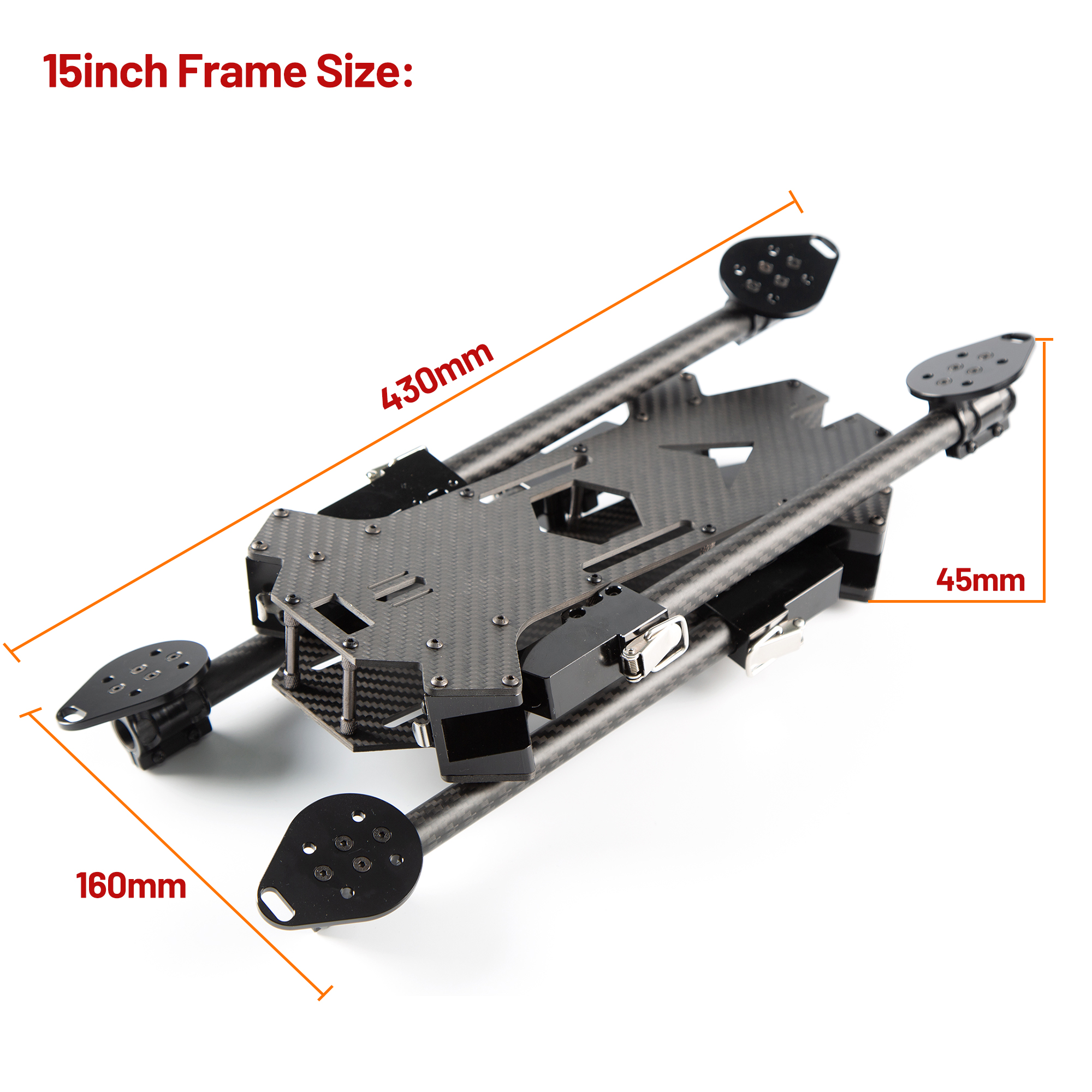 15inch /17inch FPV Carbon Fibe - đánh giá và giá Drone Kit Long Range