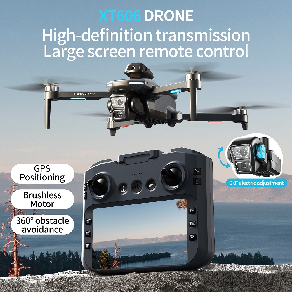XT606 MAX 3 battery Drone 4k 8 - đánh giá và giá Drone Kit Professional