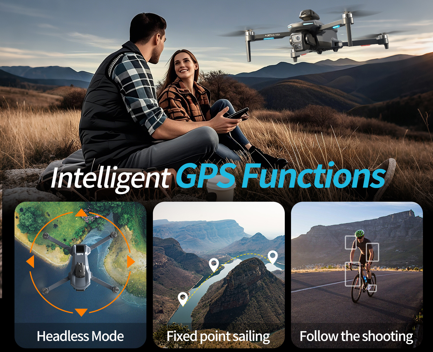 XT606 MAX 3 battery Drone 4k 8 - đánh giá và giá Drone Kit Professional