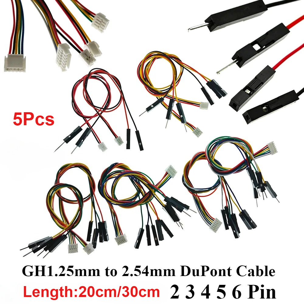 5PCS GH1.25 2P-6Pin to Dupont  - đánh giá và giá Drone Kit Hexacopter
