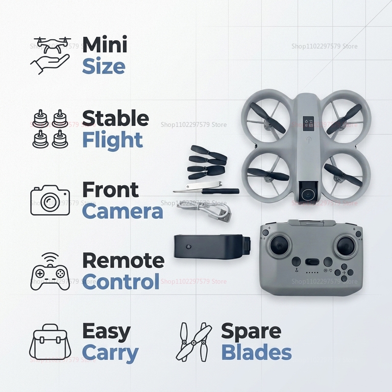 Mini Drone with 8K HD Camera F - đánh giá và giá Drone Kit Tricopter