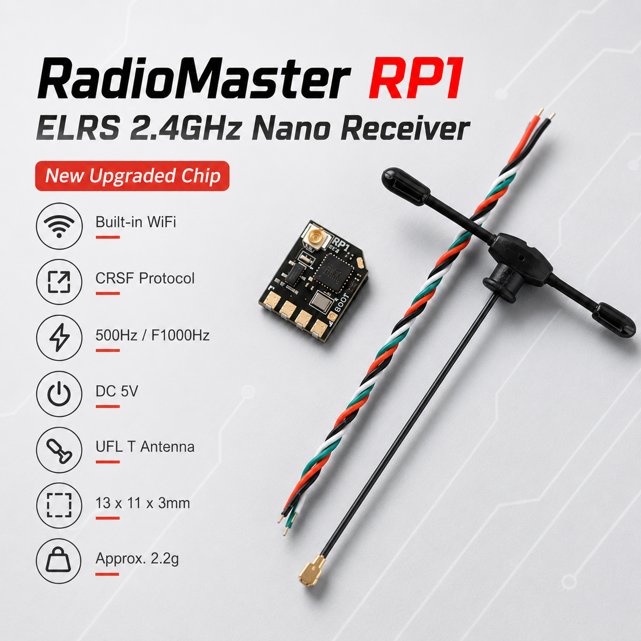 RadioMaster RP1 V2, 2.4GHz Exp - đánh giá và giá Drone Kit Long Range