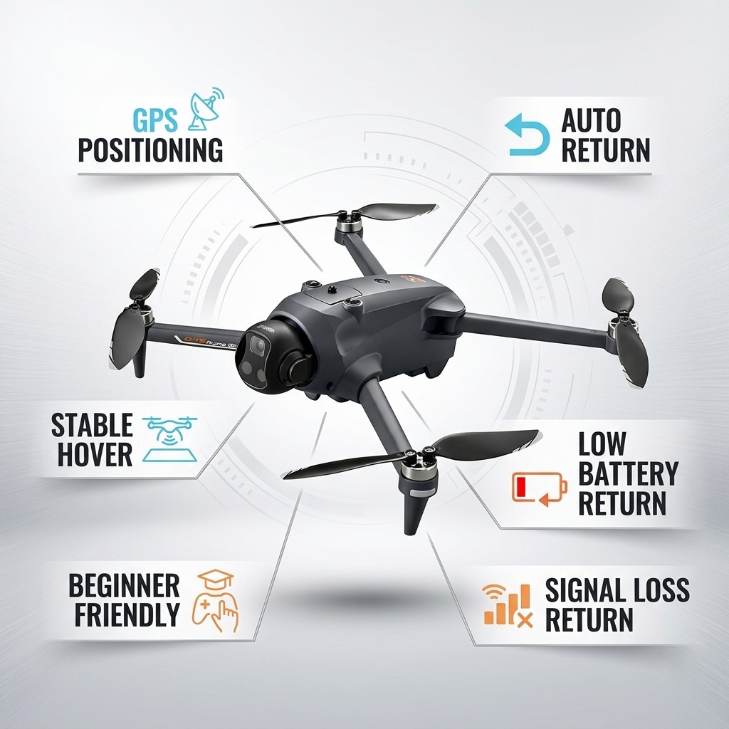 Potensic Drone GPS Auto Return - đánh giá và giá Drone Kit With Camera