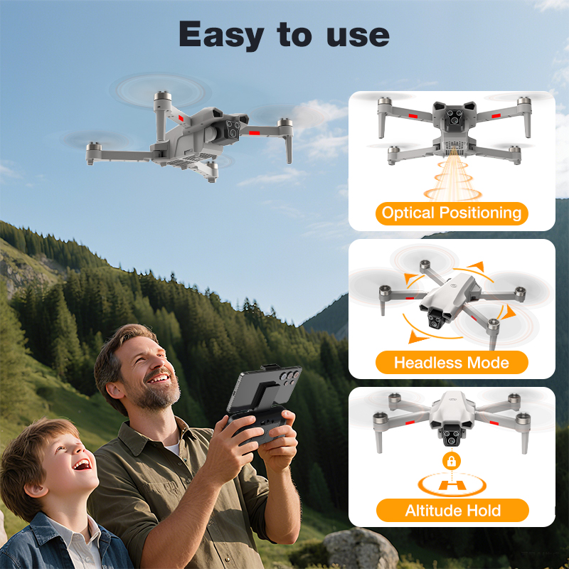 NEW Hot L017 Pro Drone Brushle - đánh giá và giá Drone Kit Professional