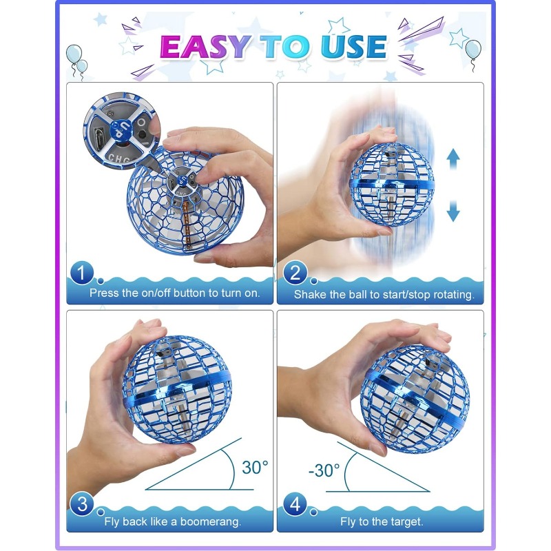 Magic Flying Orb Ball with Lig - đánh giá và giá Drone Kit Tricopter