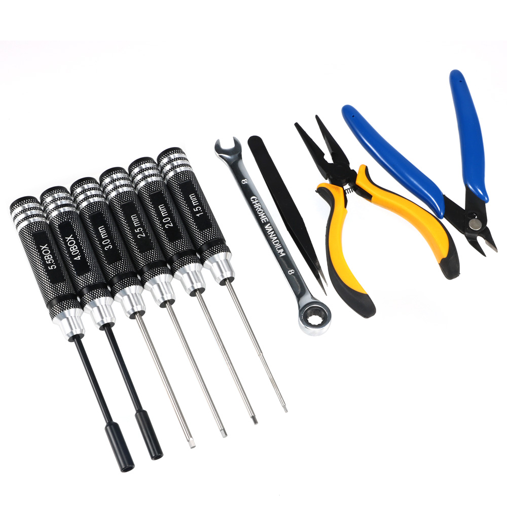 10PCS 10in1 FPV Drone RC Tool  - đánh giá và giá Drone Kit Octocopter
