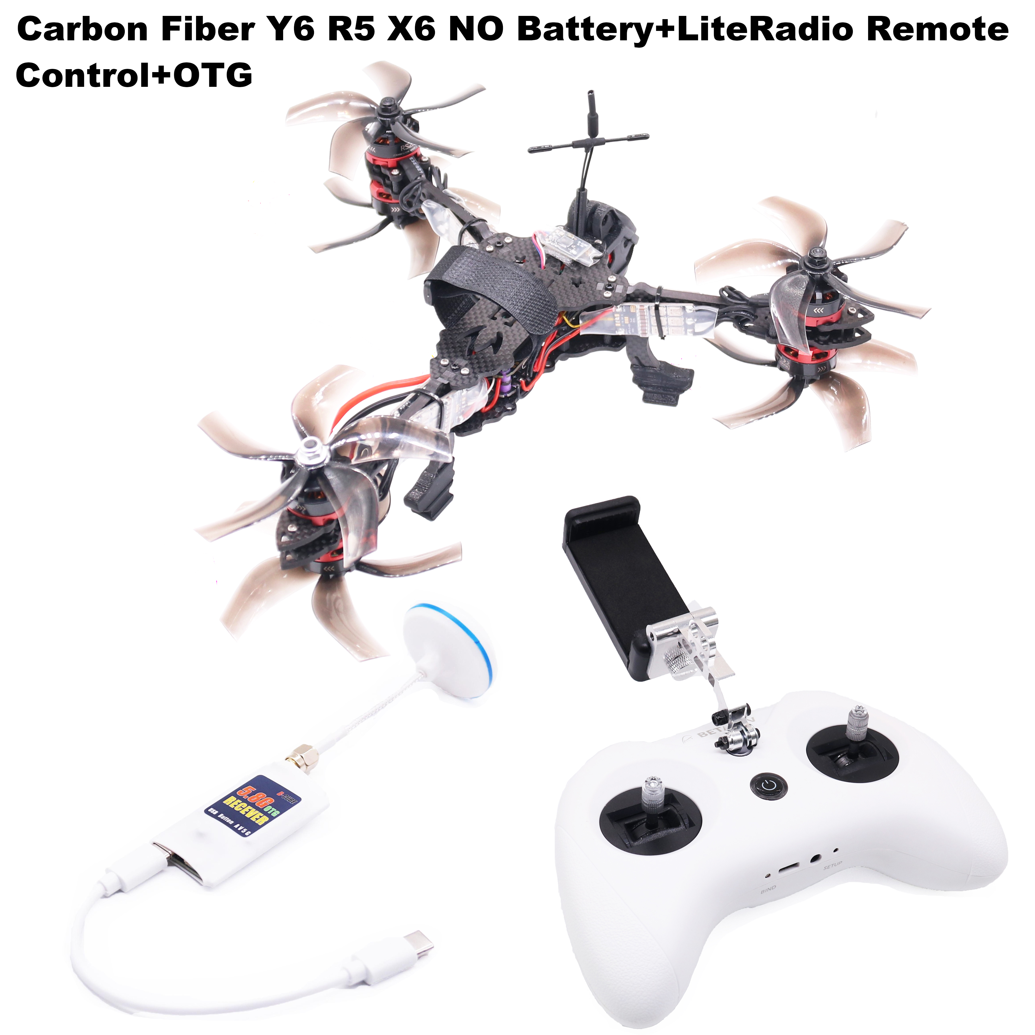 B-CUBE Y6R5 5inch FPV Drone Fr - đánh giá và giá Drone Kit Octocopter