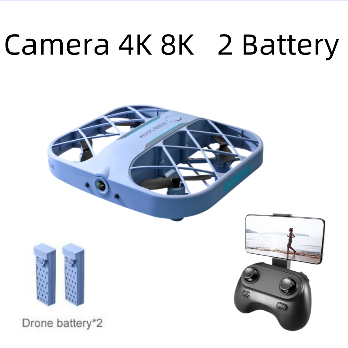 JJRC H107 FPV RC Drone with 2  - đánh giá và giá Drone Kit With Camera